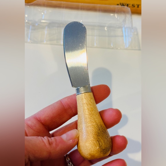 Mini Butter & Cheese Knife Wood Charcuterie Hostess Gift chef Kitchen NWOT - Picture 12 of 14
